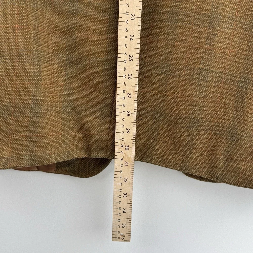 Brioni Sport Coat Blazer Men's 44R Brown Olive Donegal Tweed Escorial Wool Italy